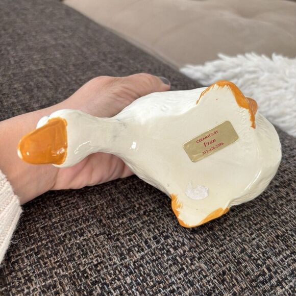 Lot Of  2 Vintage Ceramic Goose Oil Vinegar Set Legro Italy & Ceramics By Fran - Picture 11 of 11